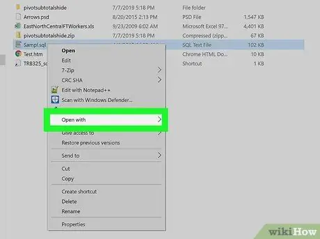 Magbukas ng isang Sql File Hakbang 8