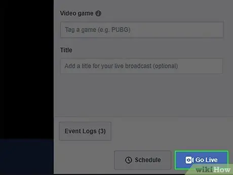 Use OBS para transmitir no Facebook Live Etapa 32