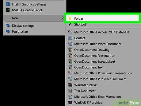 สร้างโฟลเดอร์ใหม่บนคอมพิวเตอร์ ขั้นตอนที่ 4