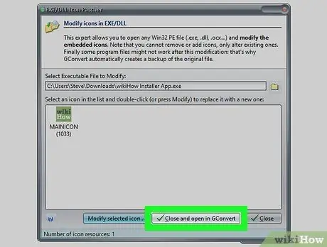 Skift ikonet for en Exe -fil Trin 47