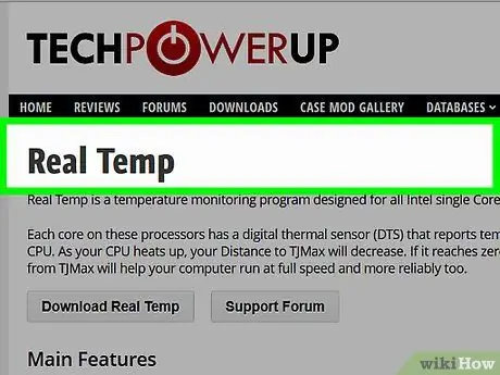 Provjerite temperaturu prijenosnog računala Korak 1