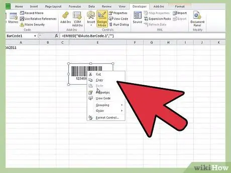 Crear un código de barras Paso 11