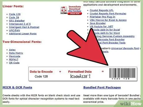 Crear un código de barras Paso 6