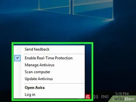 Rimuovere gli annunci popup in Avira Antivirus Passaggio 1