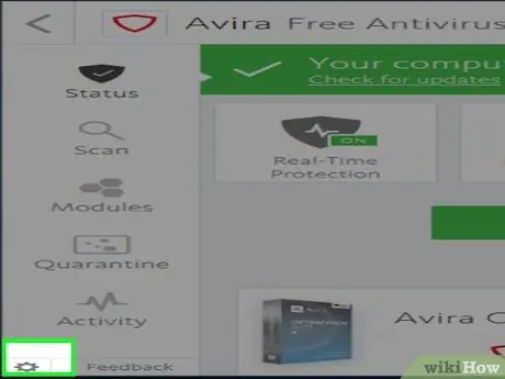 Usuń wyskakujące reklamy w Avira Antivirus Krok 3