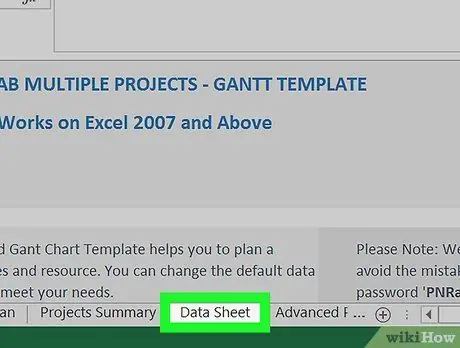 Tieni traccia di più progetti in Excel su PC o Mac Passaggio 4