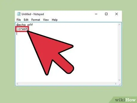 একটি ব্যাচ ফাইল ব্যবহার করে আপনার কম্পিউটার ক্র্যাশ করুন ধাপ 3