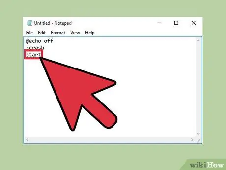 ব্যাচ ফাইল ব্যবহার করে আপনার কম্পিউটার ক্র্যাশ করুন ধাপ 4