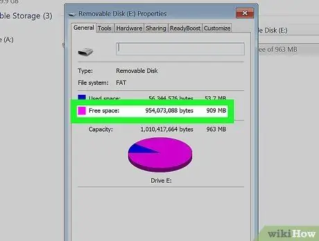 Verificați memoria rămasă pe o unitate flash USB Pasul 9