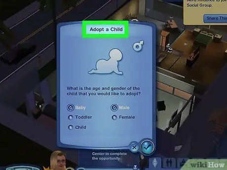 Få en baby i Sims 3 Trin 11