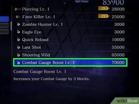 Use Skill Points in Resident Evil 6 Step 10