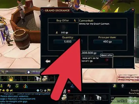 Items overzetten in RuneScape Stap 3