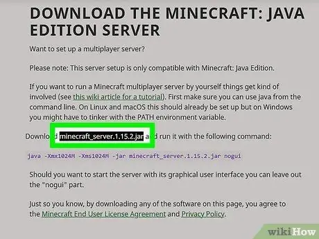 Hostujte server Minecraft Krok 6