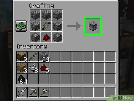 Faire un distributeur dans Minecraft Étape 9