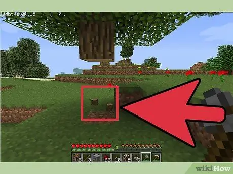 สร้างดาบใน Minecraft ขั้นตอนที่ 1