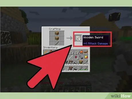 Minecraft Step 7. में एक तलवार बनाएं