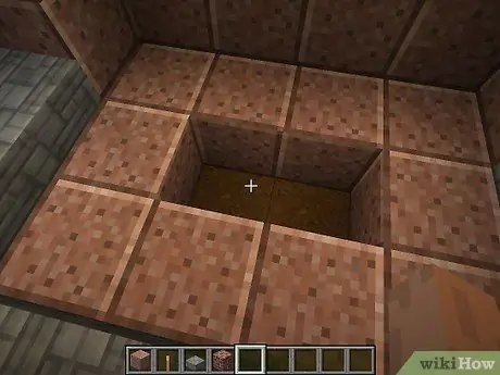 Costruisci un camino in mattoni con un camino in Minecraft Passaggio 5