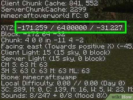 Find Your Coordinates in Minecraft Step 4