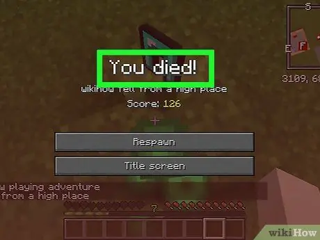 Muere en Minecraft Paso 5