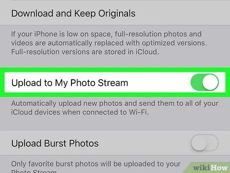 Cargar fotos en iCloud en iPhone o iPad Paso 7