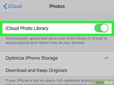 Pengeu fotos a iCloud a l'iPhone o l'iPad Pas 5