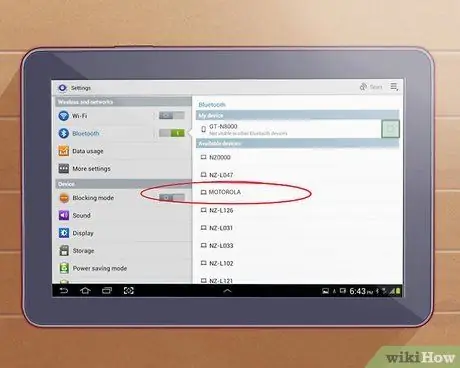 Asociați un Motorola Bluetooth Pasul 20