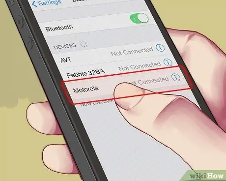 Muodosta laitepari Motorola Bluetoothin kanssa Vaihe 5