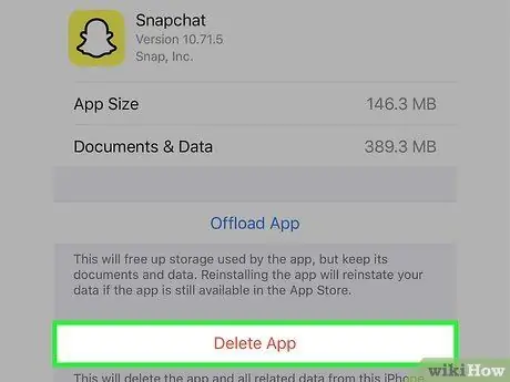 Étape 17 de la mise à niveau de Snapchat