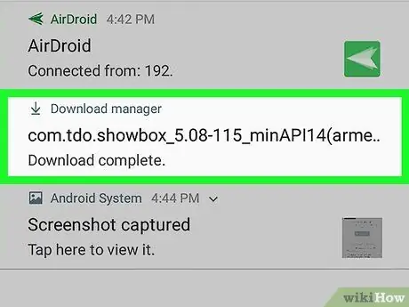 Töltse le a Showboxot az Android 8. lépésében