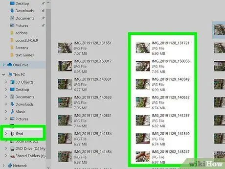 Fényképek átvitele iPodról számítógépre 3. lépés