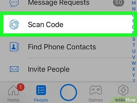 Scansiona un codice QR su un iPhone Passaggio 7