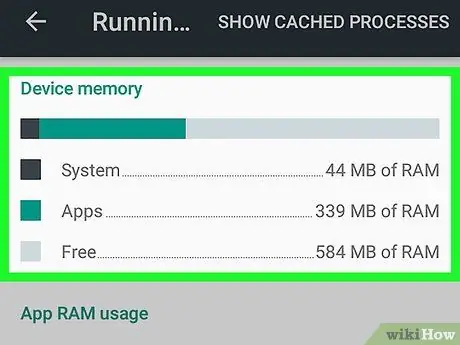 Verifique a RAM no Android Etapa 8