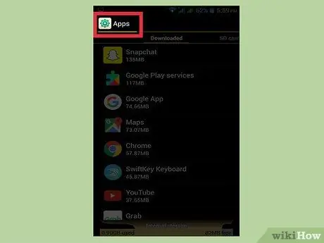 قم بإزالة تطبيقات النظام الافتراضية أو الأساسية من هاتف Android الخطوة 3