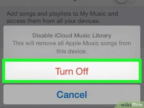 Stäng av iCloud Music Library Steg 4