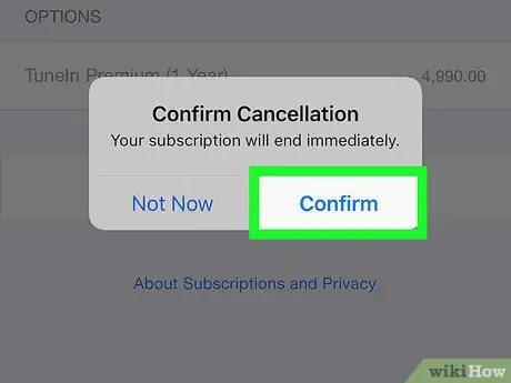 Cancelar suscripciones en iPhone Paso 10