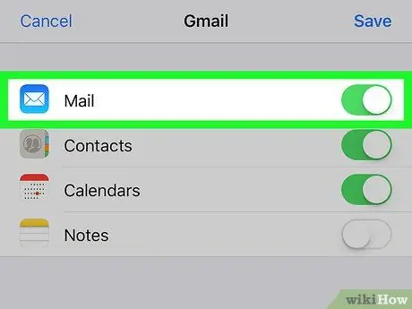 Voer kontakte van Gmail in na u iPhone Stap 9