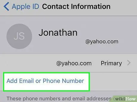 Magdagdag ng isang Numero ng Telepono sa Iyong Apple ID sa isang iPhone Hakbang 5