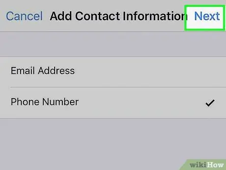 Adicionar um número de telefone ao seu ID Apple em um iPhone Etapa 7