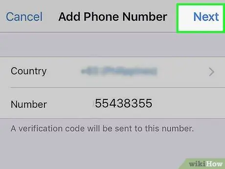 Добавете телефонен номер към вашия Apple ID на iPhone Стъпка 9