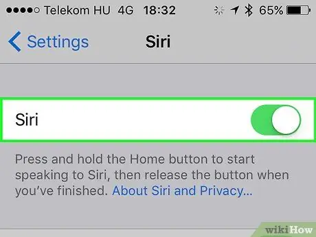 Lumpuhkan Siri Langkah 2