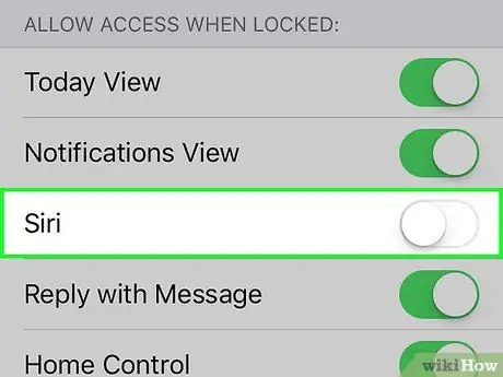 Onemogočite Siri Step 5