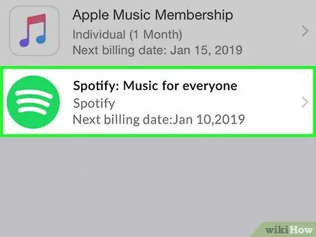 Avbryt Spotify på iPhone Trinn 15