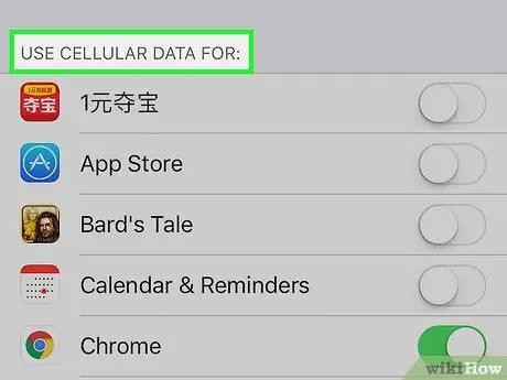 Verifique el uso de datos en un iPhone Paso 4