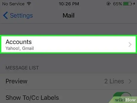 Log Out of Mail on an iPhone Step 3