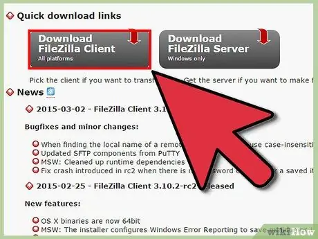 Use FileZilla Step 1