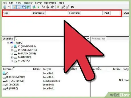 FileZilla ደረጃ 4 ን ይጠቀሙ