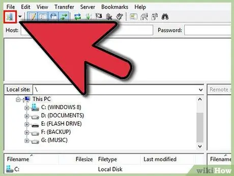 FileZilla Step 6 का प्रयोग करें