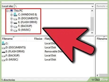 Use FileZilla Step 7