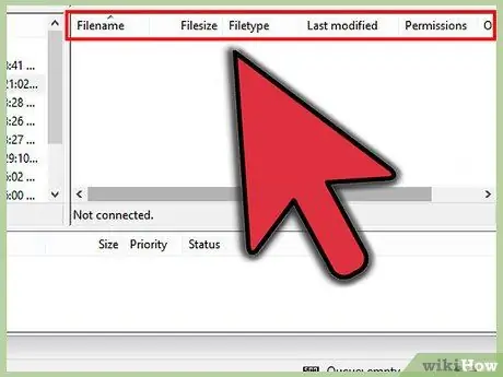 Gebruik FileZilla Stap 9