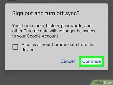 Sign Out of Google Chrome Step 11